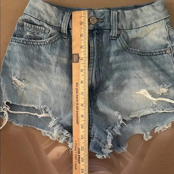 REWASH Distressed Women Jean Shorts 5/27 - Picture 5 of 7
